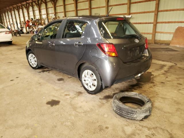 VNKKTUD3XFA047266 - 2015 TOYOTA YARIS GRAY photo 3