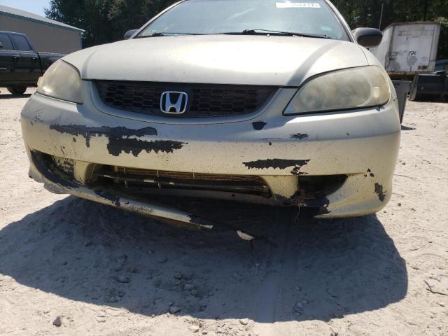 1HGEM21125L065355 - 2005 HONDA CIVIC DX V TAN photo 9