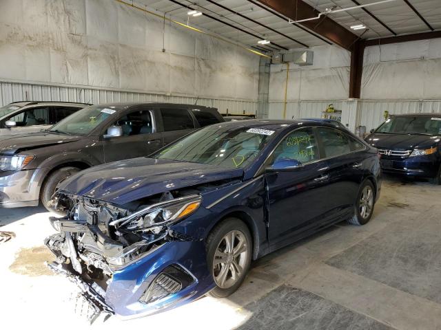 5NPE34AF6KH757255 - 2019 HYUNDAI SONATA LIM BLUE photo 2