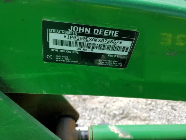 1P0300EXAKX072667 - 2019 JOHN DEERE 3032E GREEN photo 10