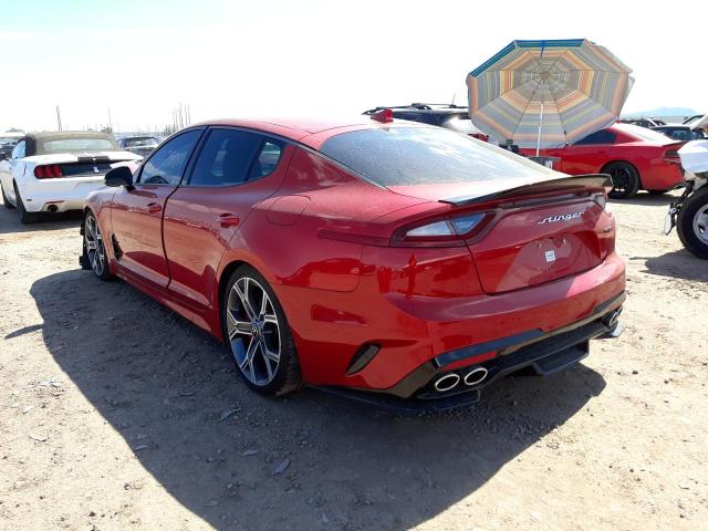 KNAE35LC5J6034432 - 2018 KIA STINGER GT RED photo 3