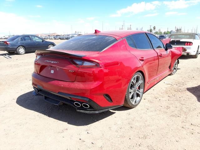 KNAE35LC5J6034432 - 2018 KIA STINGER GT RED photo 4