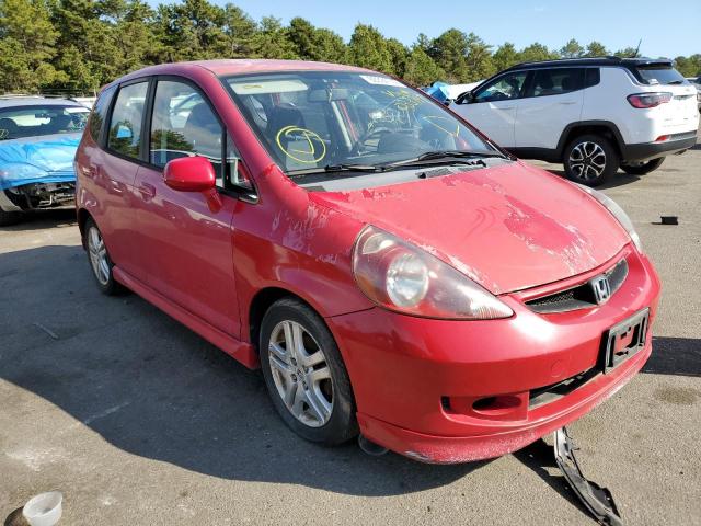 JHMGD386X7S033792 - 2007 HONDA FIT S RED photo 1