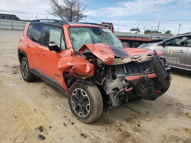 ZACCJBCB1HPE42679 - 2017 JEEP RENEGADE T ORANGE photo 1