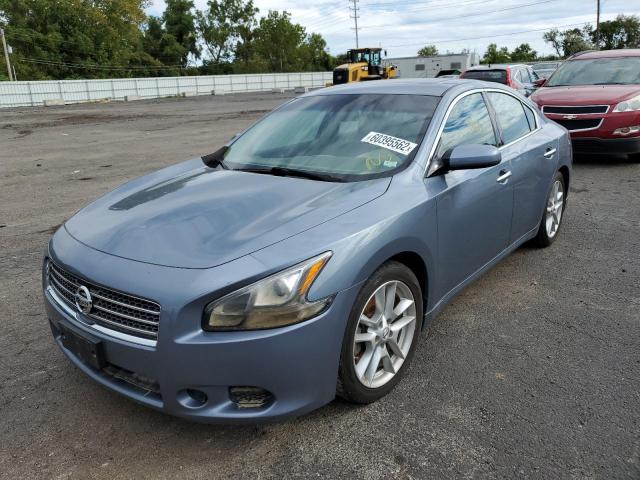 1N4AA5APXAC816276 - 2010 NISSAN MAXIMA S BLUE photo 2