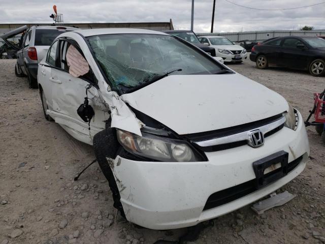 JHMFA36228S004583 - 2008 HONDA CIVIC HYBR WHITE photo 1