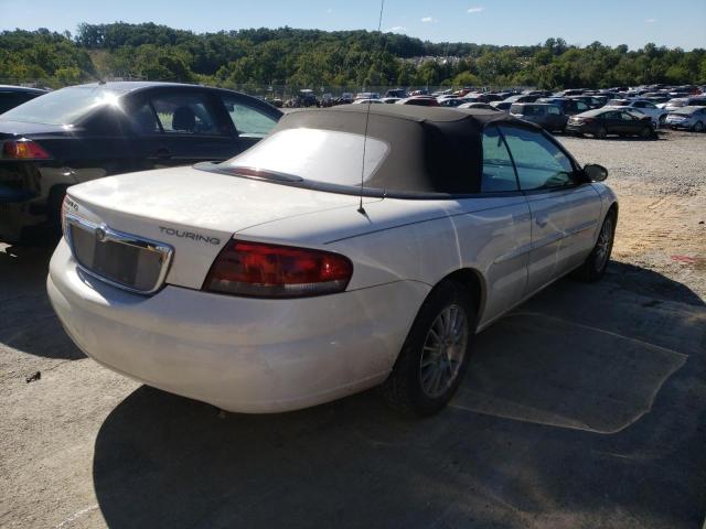 1C3EL55R84N385094 - 2004 CHRYSLER SEBRING LX WHITE photo 4