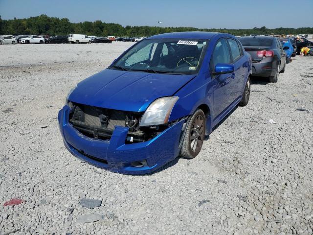 3N1BB6AP1CL747070 - 2012 NISSAN SENTRA SE- BLUE photo 2