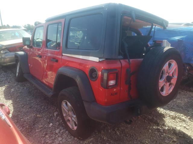 1C4HJXDN8LW148025 - 2020 JEEP WRANGLER U წითელი ფოტო 3