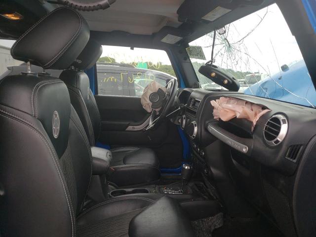 1C4AJWAG5EL235645 - 2014 JEEP WRANGLER S BLUE photo 5