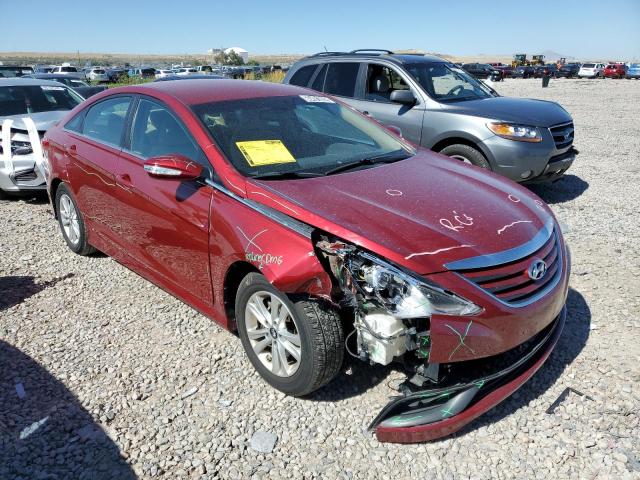 5NPEB4ACXEH823545 - 2014 HYUNDAI SONATA GLS RED photo 1