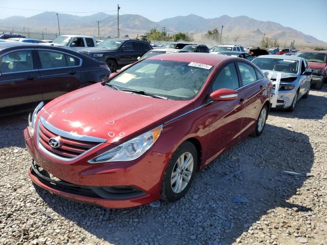 5NPEB4ACXEH823545 - 2014 HYUNDAI SONATA GLS RED photo 2