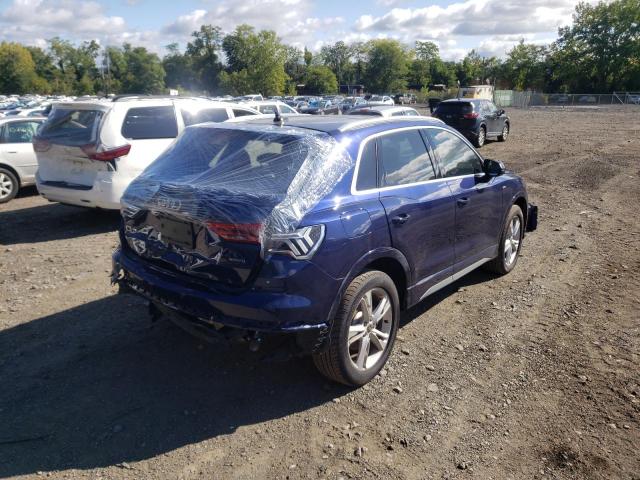 WA1DECF37M1055528 - 2021 AUDI Q3 PREMIUM BLUE photo 4