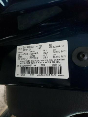 3D7KR28C05G849837 - 2005 DODGE RAM 2500 S BLUE photo 10