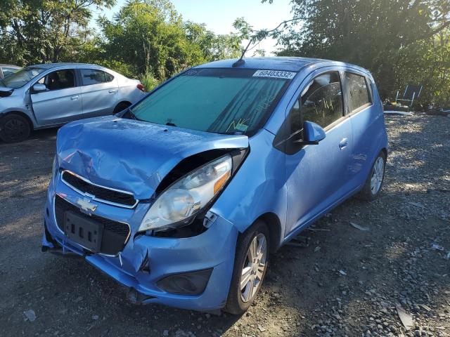 KL8CD6S99EC553650 - 2014 CHEVROLET SPARK BLUE photo 2