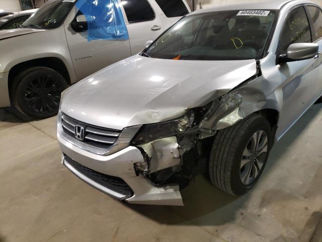 1HGCR2F31EA267571 - 2014 HONDA ACCORD SILVER photo 9