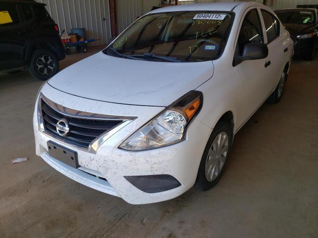 3N1CN7AP4FL880668 - 2015 NISSAN VERSA WHITE photo 2