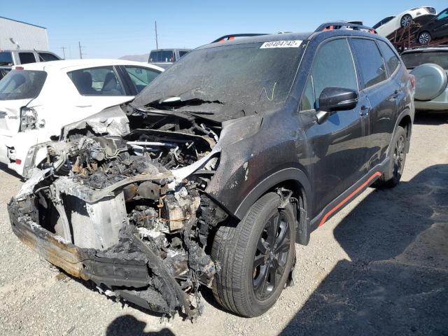 JF2SKAPC4KH422285 - 2019 SUBARU FORESTER S BLACK photo 2