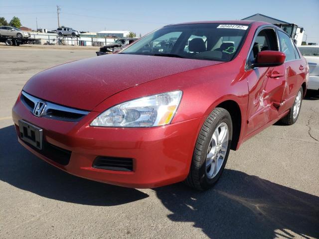 1HGCM56327A203039 - 2007 HONDA ACCORD SE MAROON photo 2