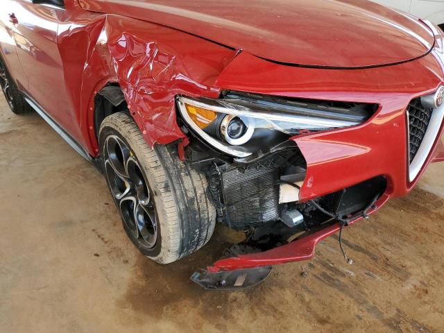 ZASPAKBN9K7C69826 - 2019 ALFA ROMEO STELVIO TI RED photo 9