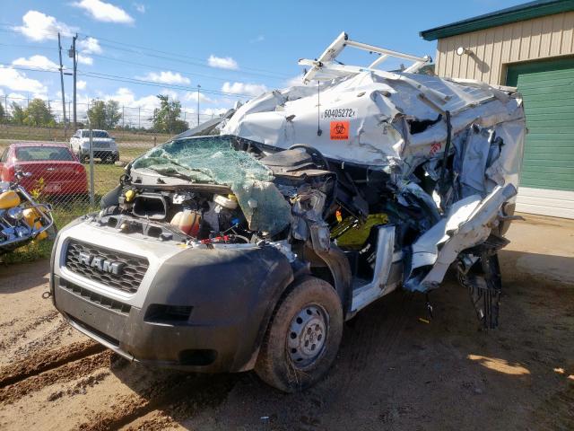 3C6TRVDG3KE532478 - 2019 RAM PROMASTER WHITE photo 2