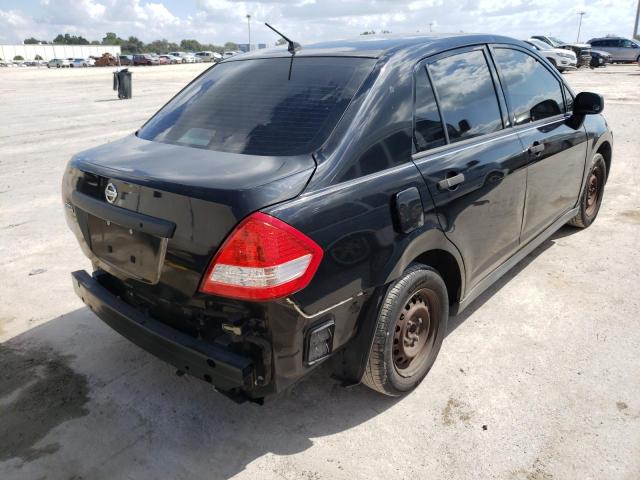 3N1CC1AP0AL366652 - 2010 NISSAN VERSA S BLACK photo 4