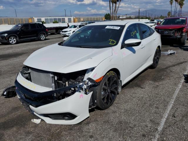 2HGFC2F85LH586836 - 2020 HONDA CIVIC SPOR WHITE photo 2