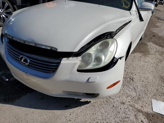 JTHFN48Y730042164 - 2003 LEXUS SC 430 WHITE photo 9