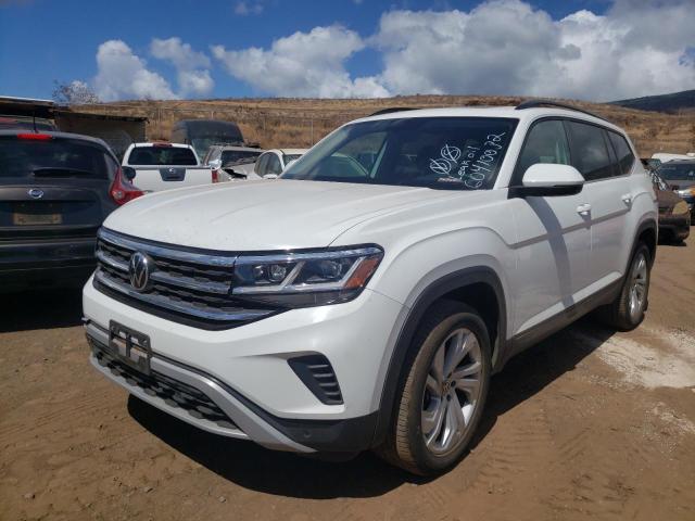 1V2KR2CA3MC555641 - 2021 VOLKSWAGEN ATLAS SE WHITE photo 2