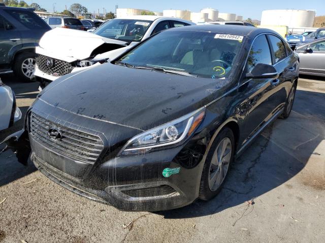 KMHE14L2XHA065088 - 2017 HYUNDAI SONATA PLU BLACK photo 2