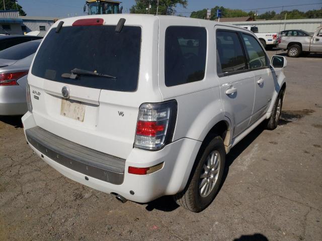 4M2CU87158KJ37573 - 2008 MERCURY MARINER PR WHITE photo 4