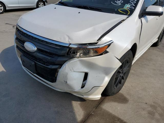 2FMDK3AK3DBA58178 - 2013 FORD EDGE SPORT WHITE photo 9