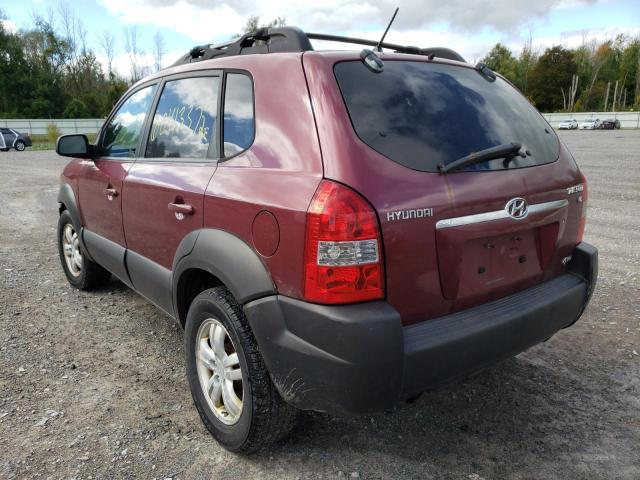 KM8JN72D76U346283 - 2006 HYUNDAI TUCSON BURGUNDY photo 3