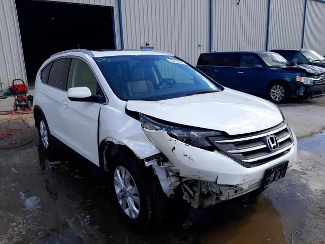 5J6RM4H76DL046984 - 2013 HONDA CR-V EXL WHITE photo 1