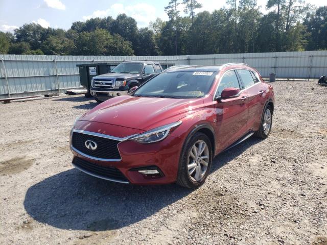 SJKCH5CP0HA014611 - 2017 INFINITI QX30 BASE BURGUNDY photo 2