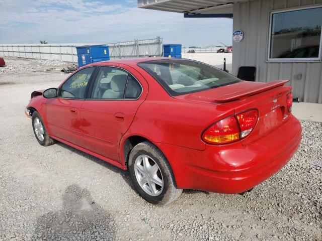 1G3NL52F34C214108 - 2004 OLDSMOBILE ALERO GL RED photo 3