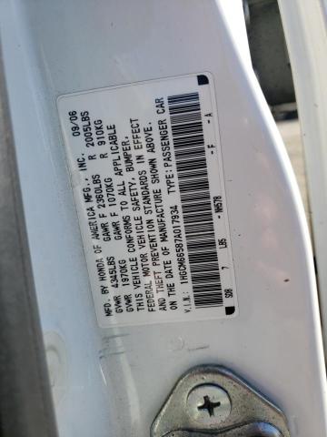 1HGCM66587A017934 - 2007 HONDA ACCORD EX  photo 10