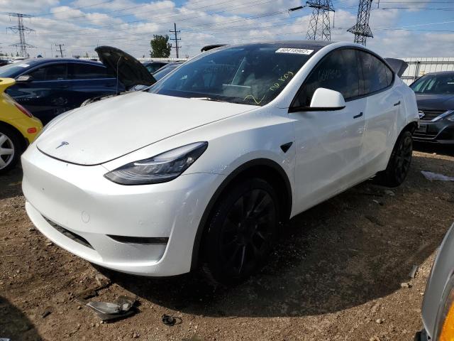 5YJYGDEE5MF225158 - 2021 TESLA MODEL Y WHITE photo 2