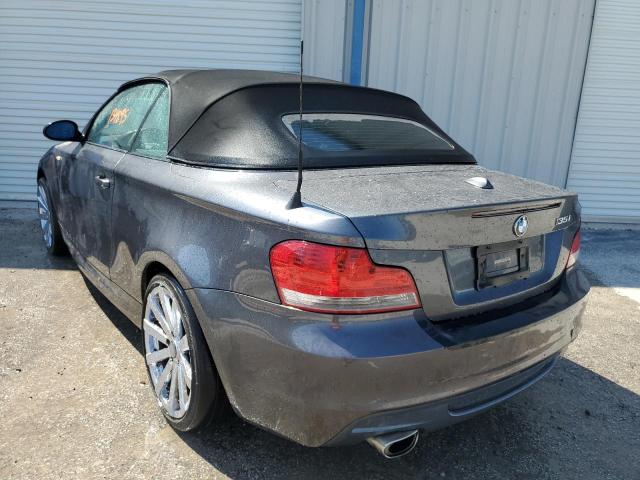 WBAUN93598VF54991 - 2008 BMW 135 I CHARCOAL photo 3