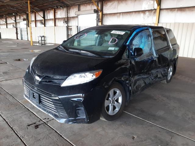 5TDZZ3DC9LS080645 - 2020 TOYOTA SIENNA L WHITE photo 2