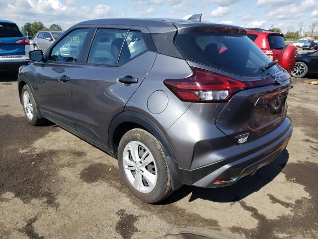 3N1CP5BV9ML528730 - 2021 NISSAN KICKS S GRAY photo 3