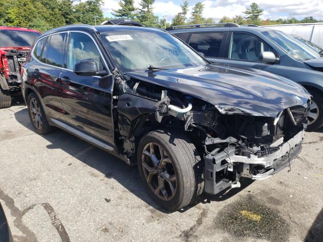 5UXTY5C01M9E01865 - 2021 BMW X3 XDRIVE3 BLACK photo 1