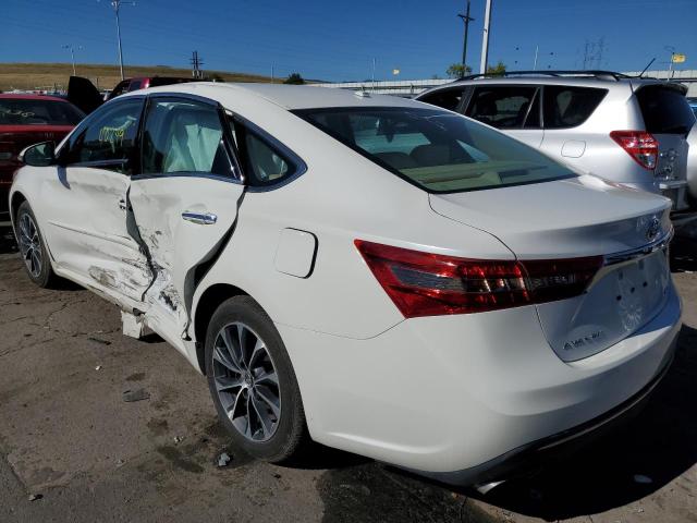 4T1BK1EB0GU242420 - 2016 TOYOTA AVALON XLE WHITE photo 3