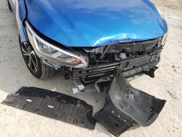 3N1AB8CV9NY267030 - 2022 NISSAN SENTRA SV BLUE photo 9