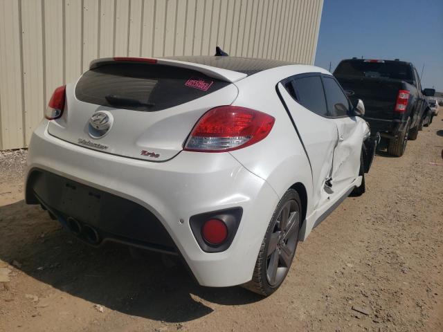 KMHTC6AE2DU159176 - 2013 HYUNDAI VELOSTER T WHITE photo 4