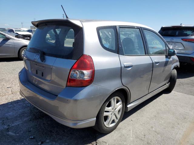 JHMGD37627S038275 - 2007 HONDA FIT S ვერცხლისფერი ფოტო 4