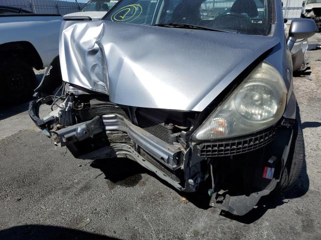 JHMGD37627S038275 - 2007 HONDA FIT S ვერცხლისფერი ფოტო 9