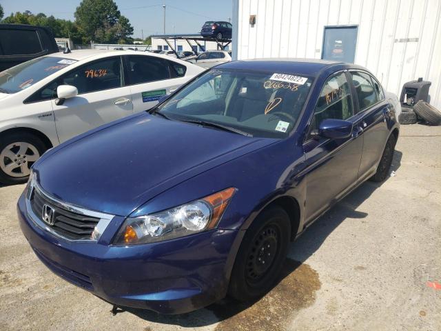 1HGCP26359A016628 - 2009 HONDA ACCORD LX BLUE photo 2