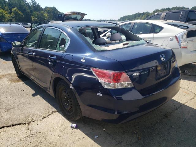 1HGCP26359A016628 - 2009 HONDA ACCORD LX BLUE photo 3