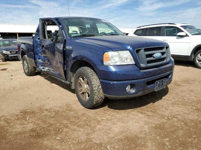 1FTRX12W08FC31662 - 2008 FORD F150 BLUE photo 1